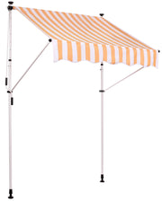 Klem zonnescherm Westerly 350x120 cm,wit/geel weiß/gelb