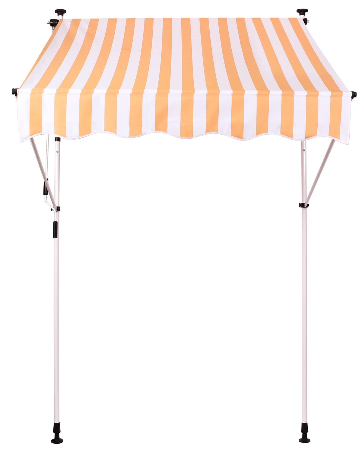 Klem zonnescherm Westerly 350x120 cm,wit/geel weiß/gelb