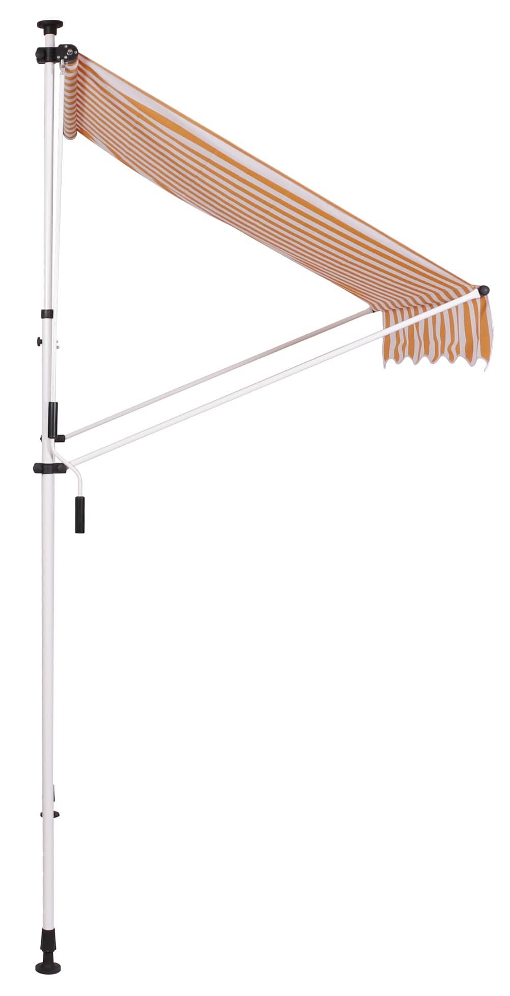 Klem zonnescherm Westerly 350x120 cm,wit/geel weiß/gelb