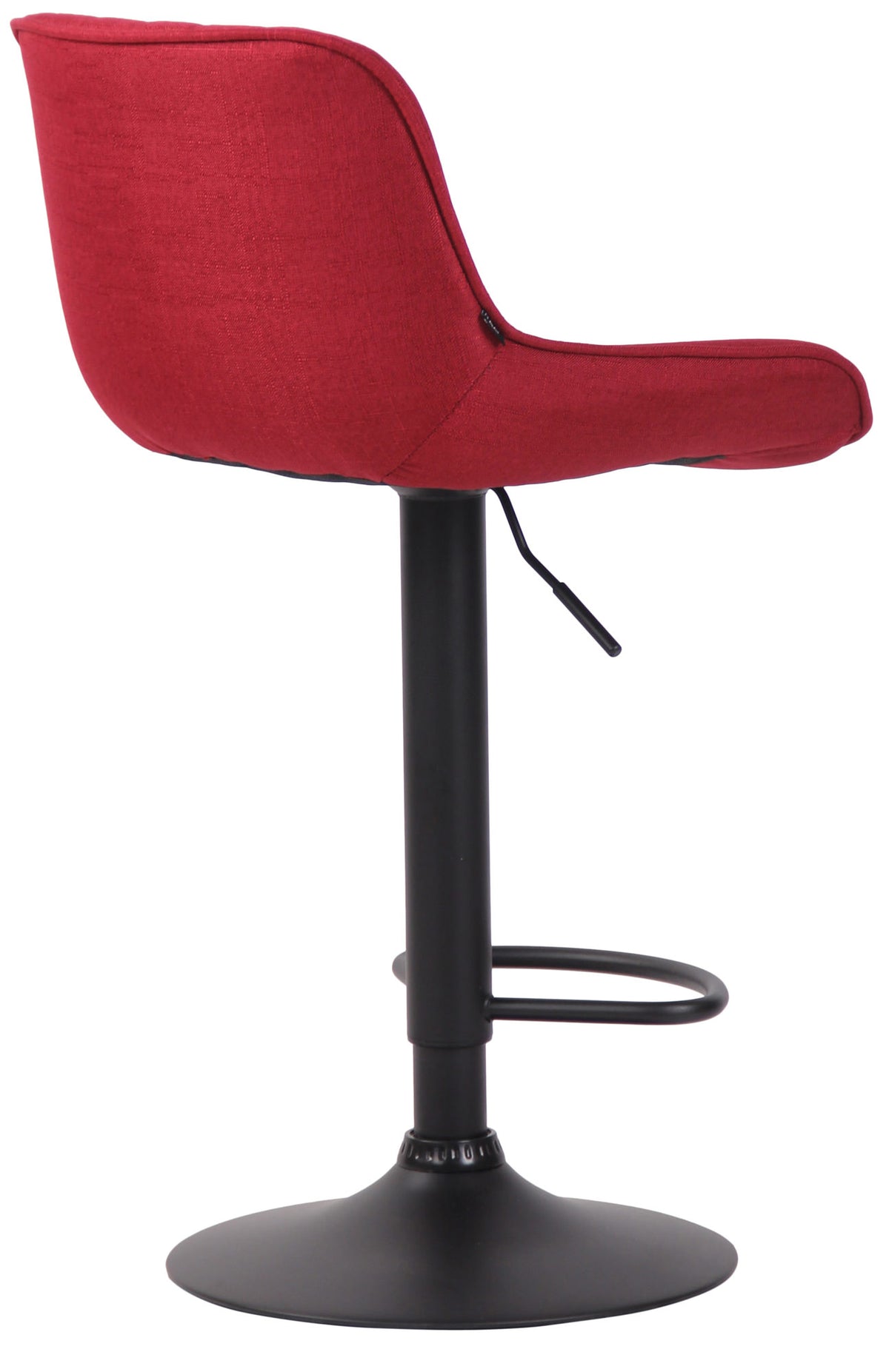 Barkruk Lentini Stof rood,zwart rot