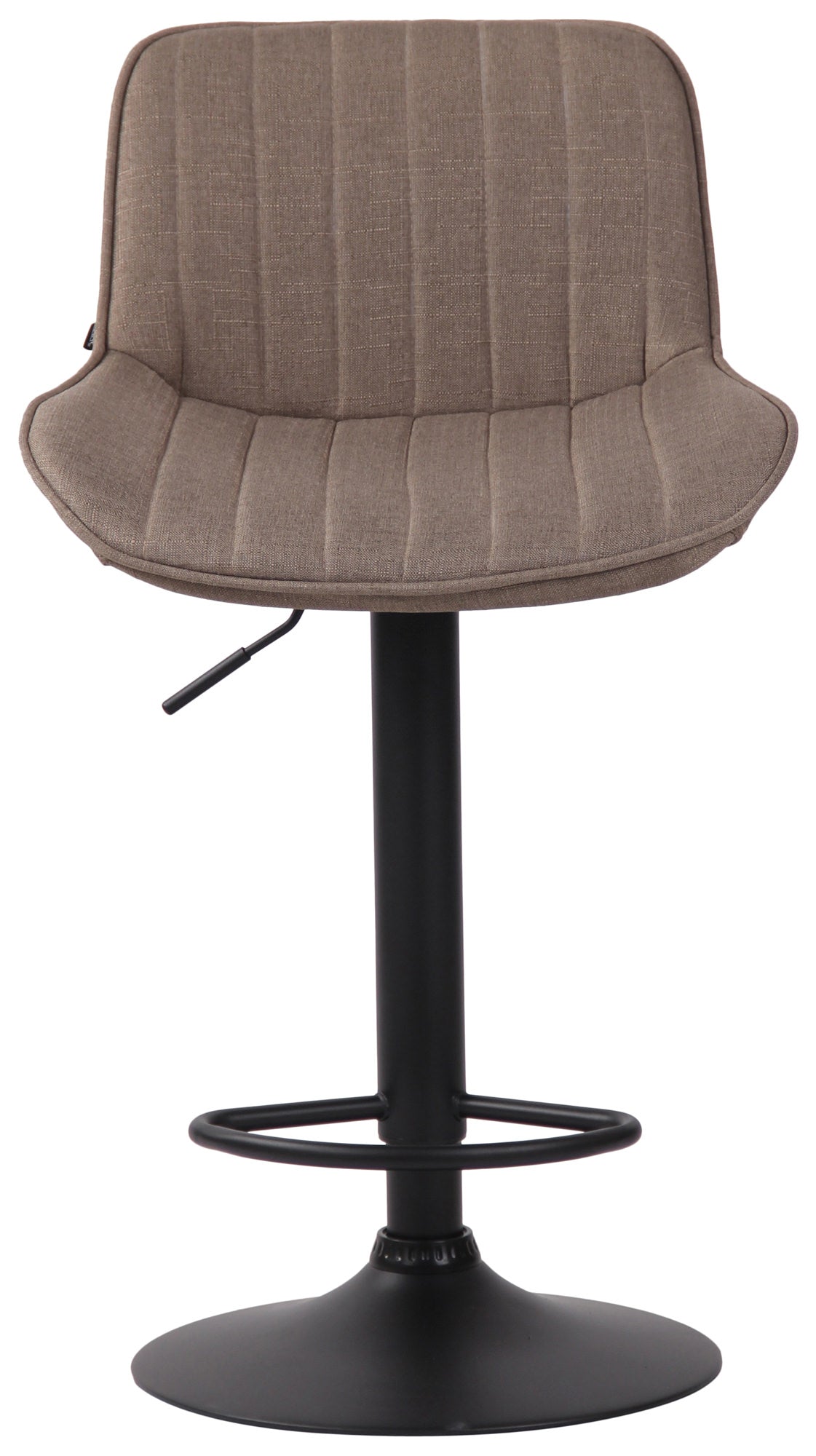 Barkruk Lentini Stof taupe,zwart taupe