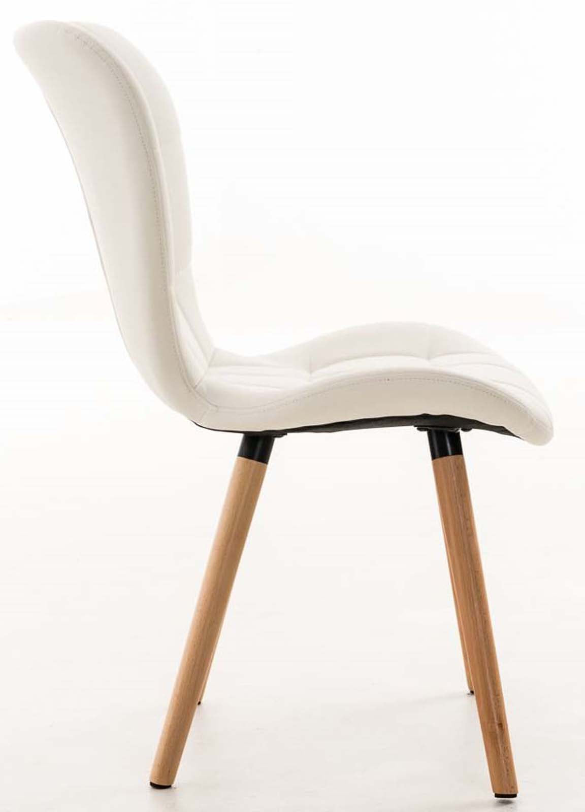 Set van 4 eetkamerstoelen Elda wit weiß