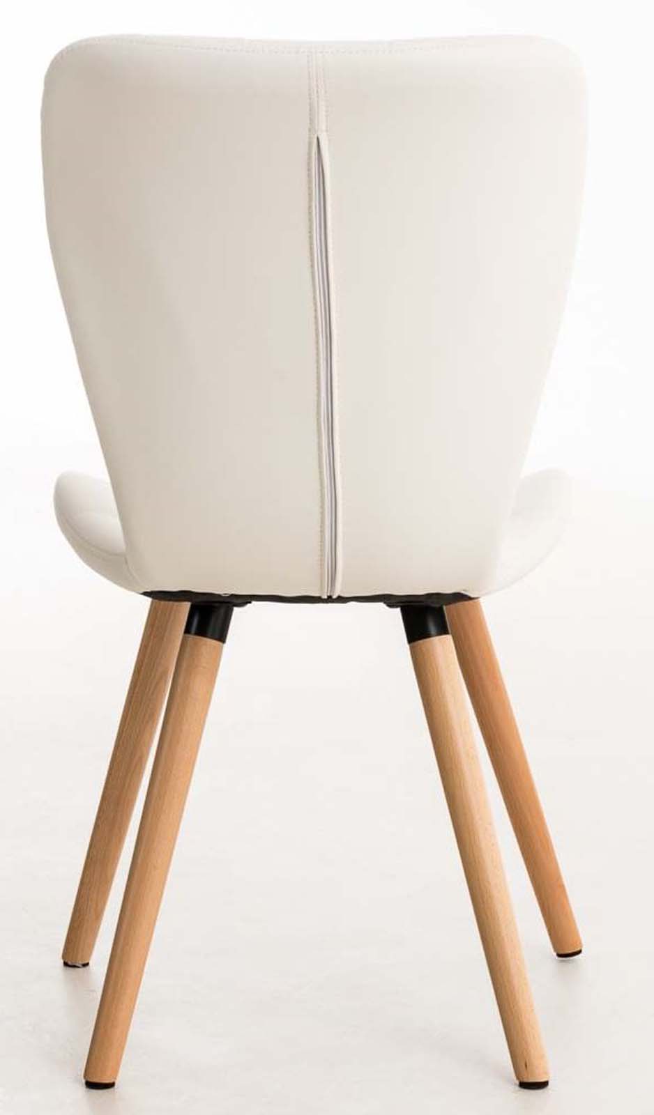 Set van 4 eetkamerstoelen Elda wit weiß