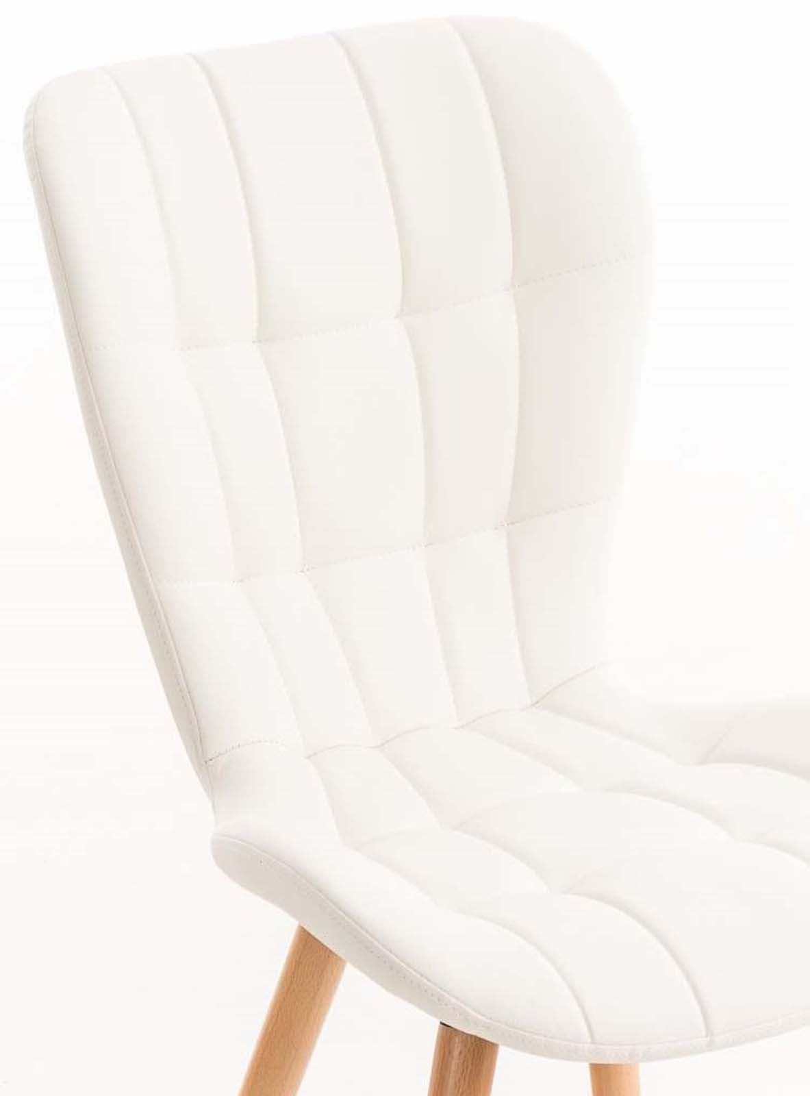 Set van 4 eetkamerstoelen Elda wit weiß