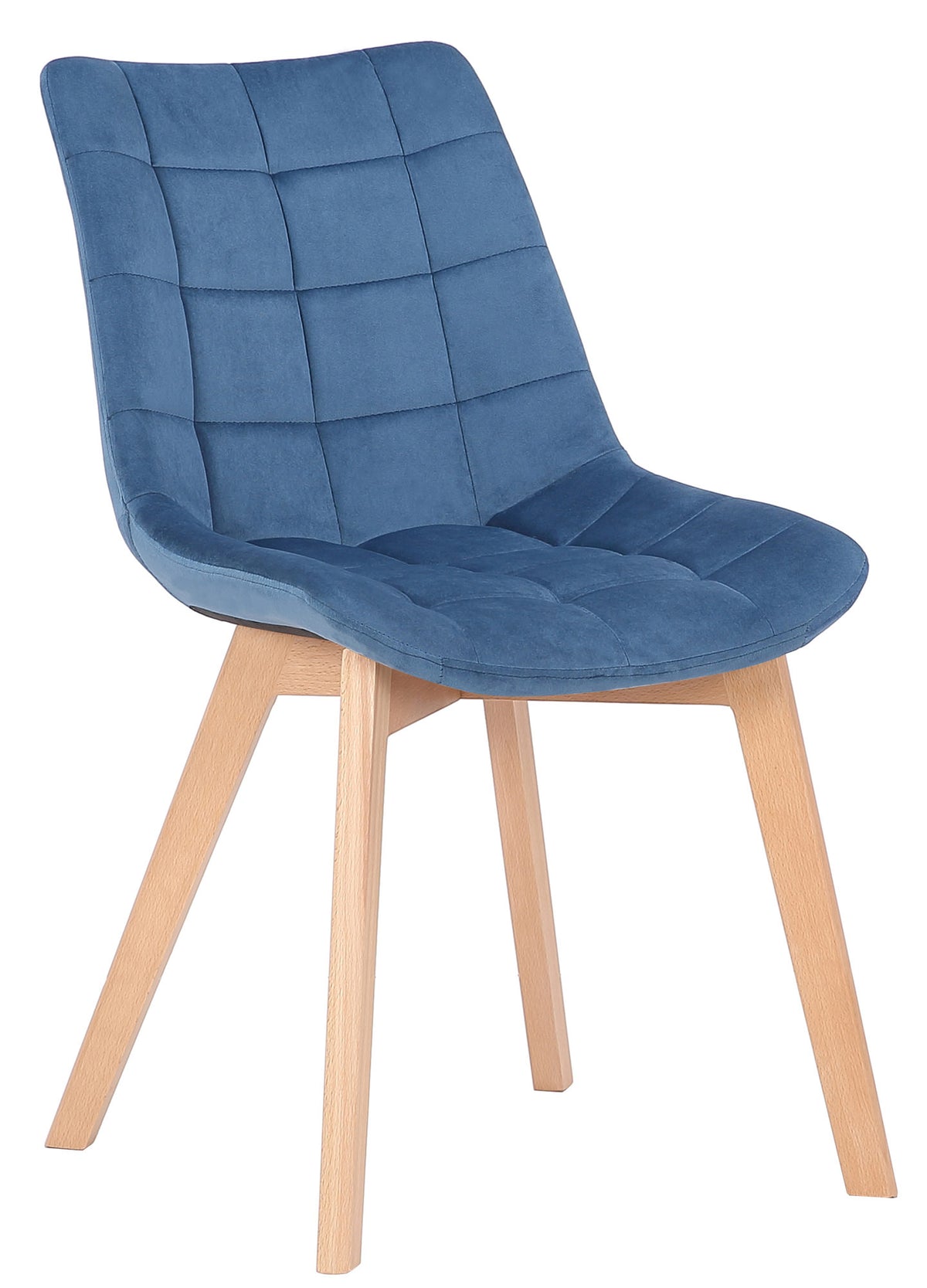 Eetkamerstoel Passaic Fluweel blauw blau