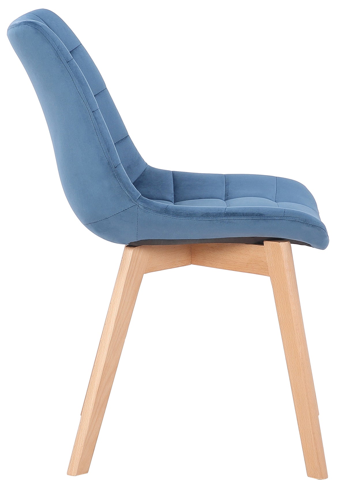 Eetkamerstoel Passaic Fluweel blauw blau