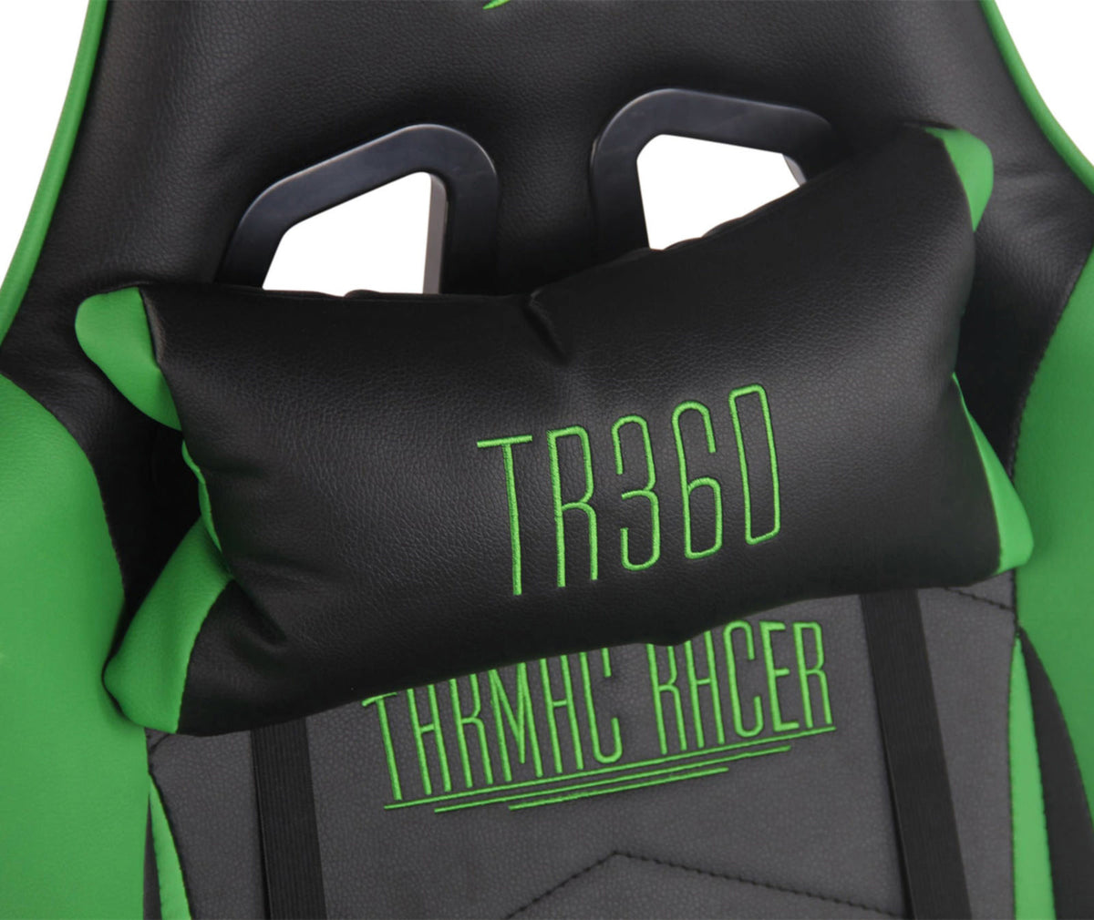 Racing bureaustoel XL Turbo met voetsteun zwart/groen,Kunstleer schwarz/grün