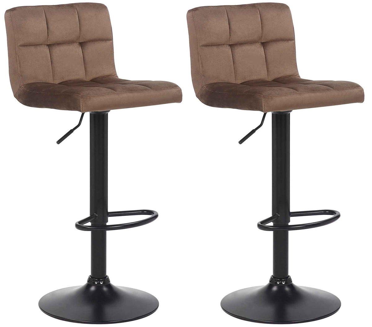 Set van 2 barkrukken Feni bruin braun