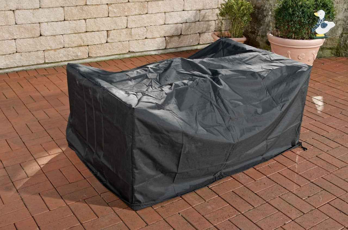 Beschermhoes voor de sofa met voetenbank Molde 148 x 83 x 80 cm zwart schwarz