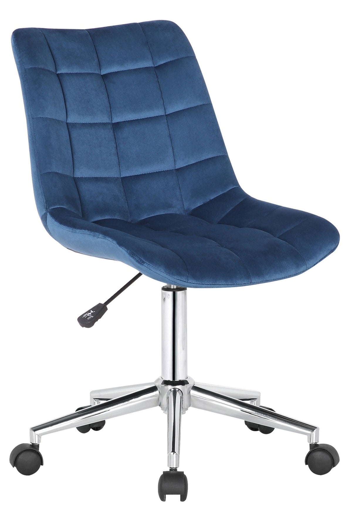 Bureaustoel Medford Fluweel blauw blau