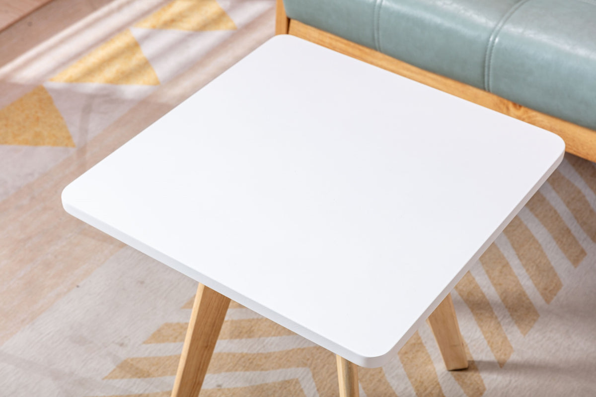 Bijzettafel Almeria wit,natura (vierkant) weiß