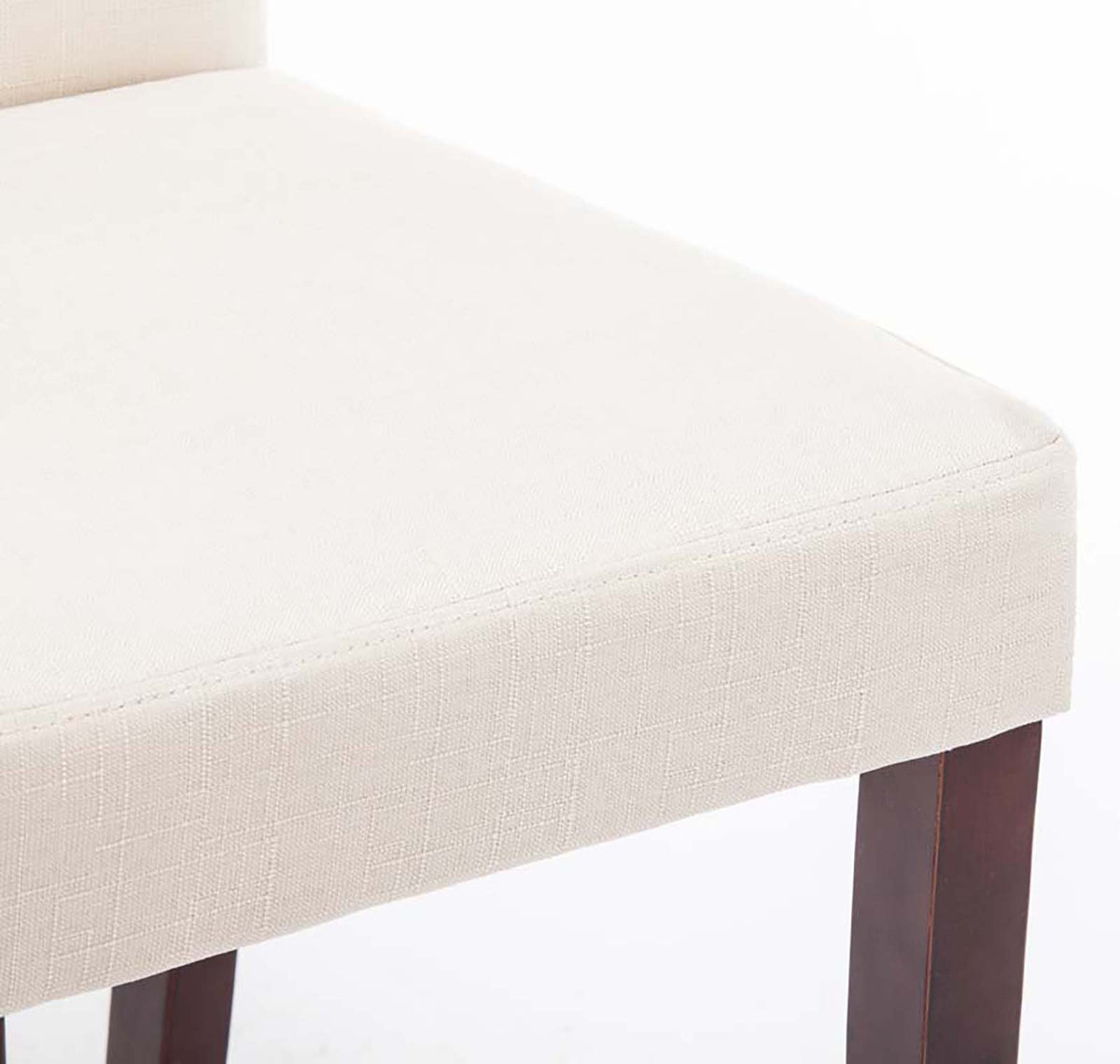 Set van 4 Eetkamerstoel Ina Stof creme,cappuccino creme