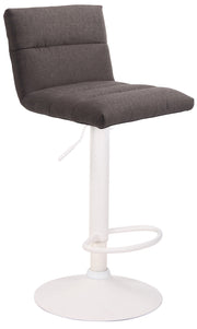Barhocker Limerick Stoff weiß dunkelgrau
