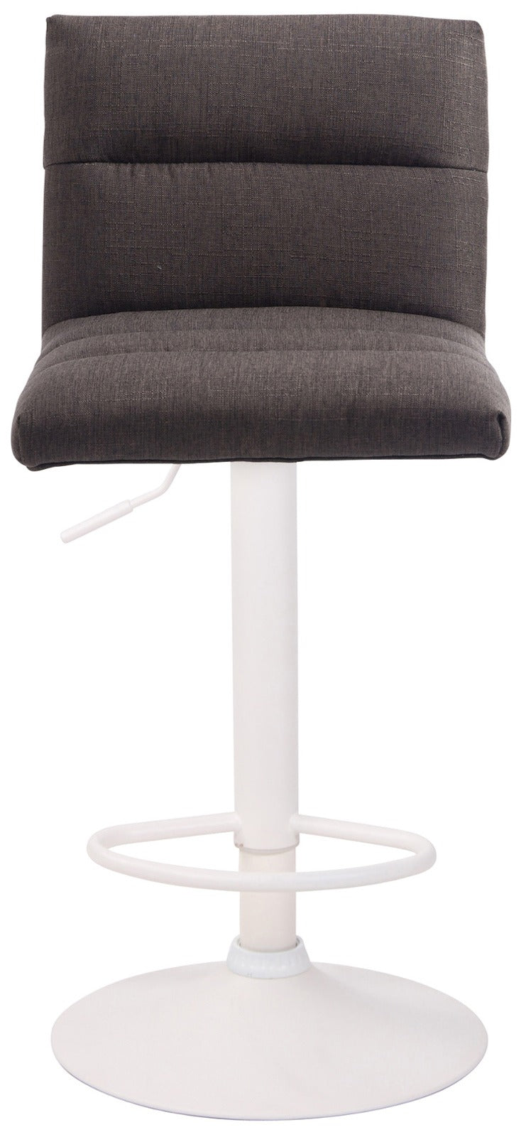 Barhocker Limerick Stoff weiß dunkelgrau