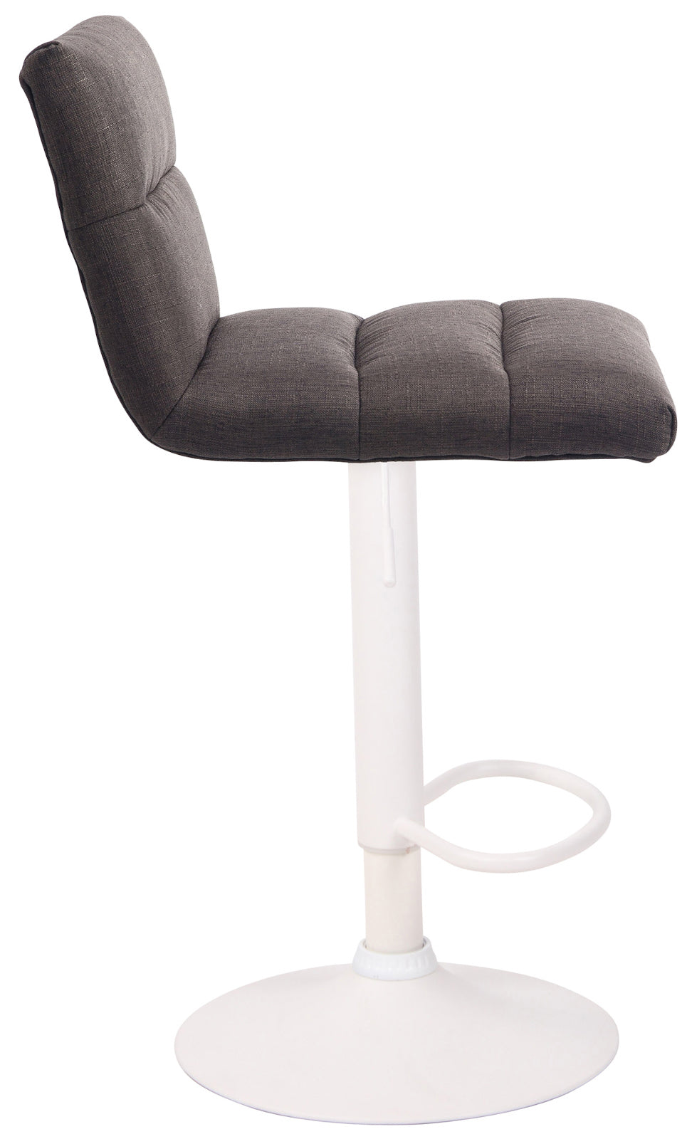 Barhocker Limerick Stoff weiß dunkelgrau