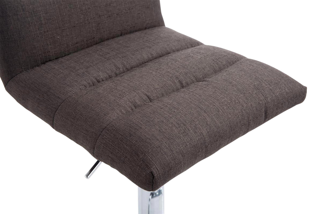 Barhocker Limerick Stoff chrom dunkelgrau