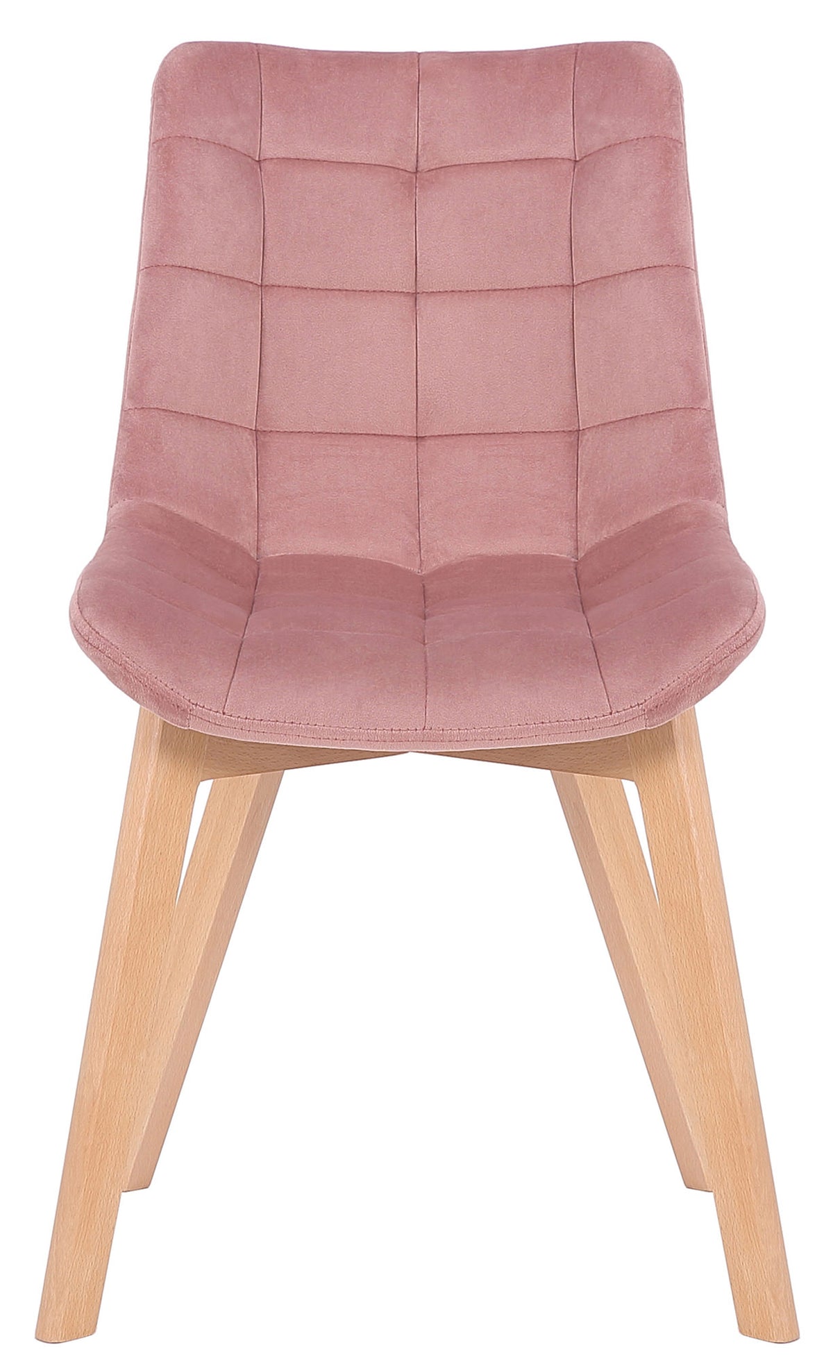 Set van 2 Eetkamerstoelen Passaic Fluweel roze pink