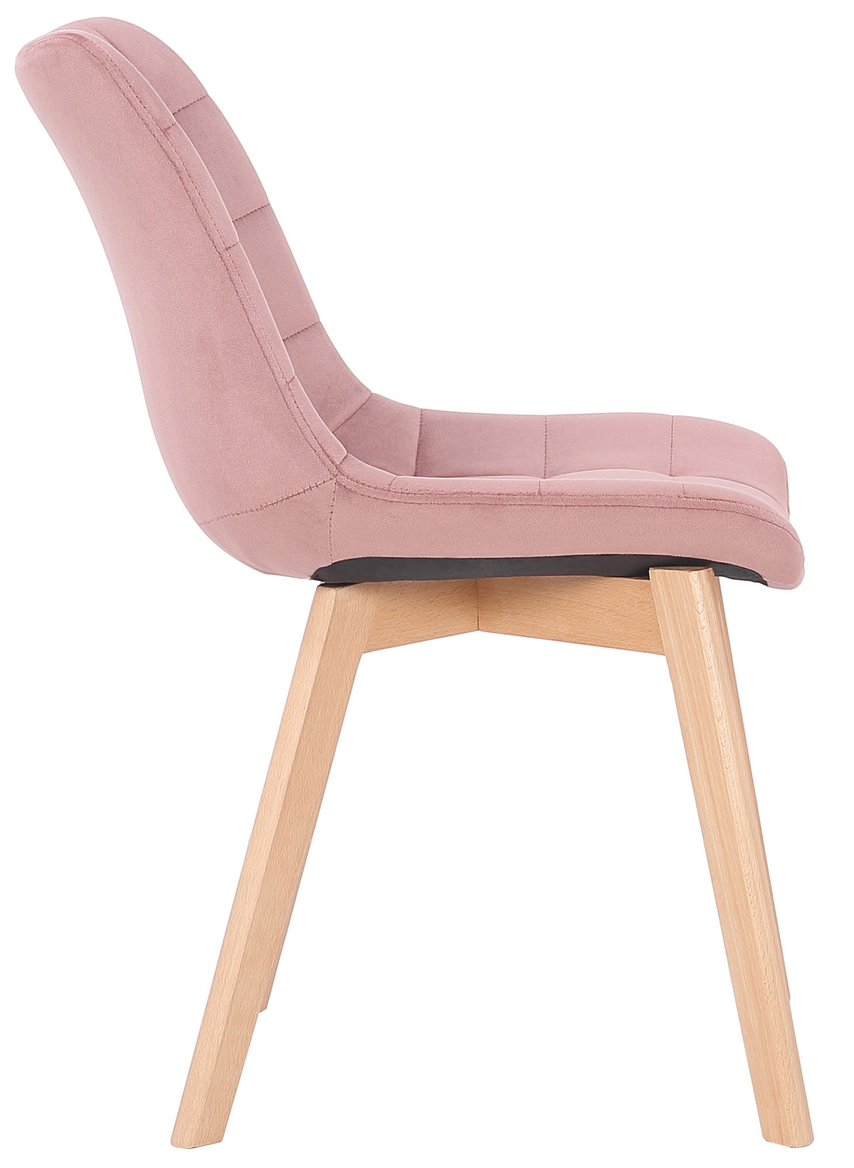 Set van 2 Eetkamerstoelen Passaic Fluweel roze pink