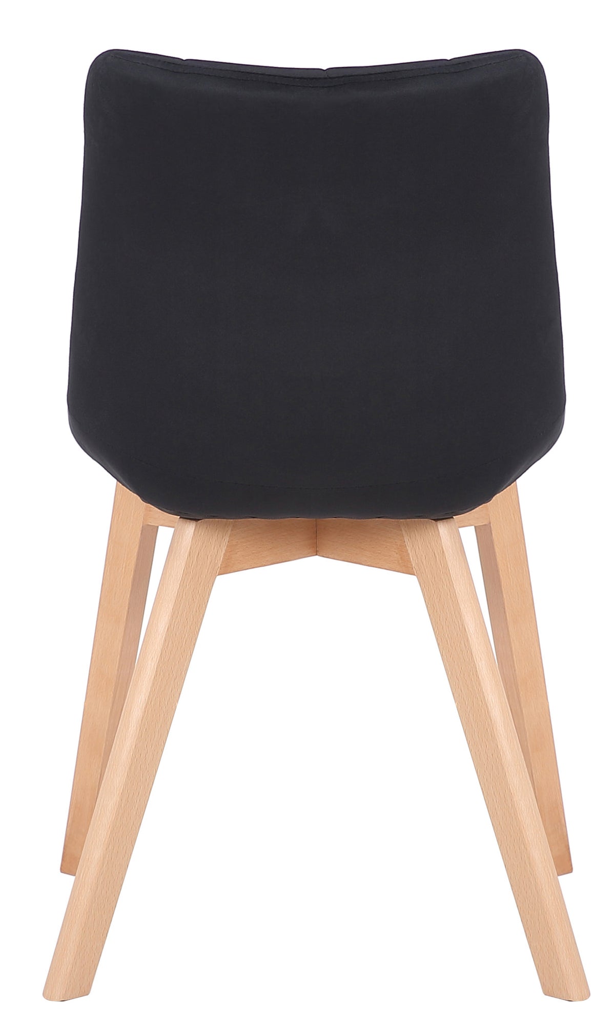 Set van 2 Eetkamerstoelen Passaic Fluweel zwart schwarz