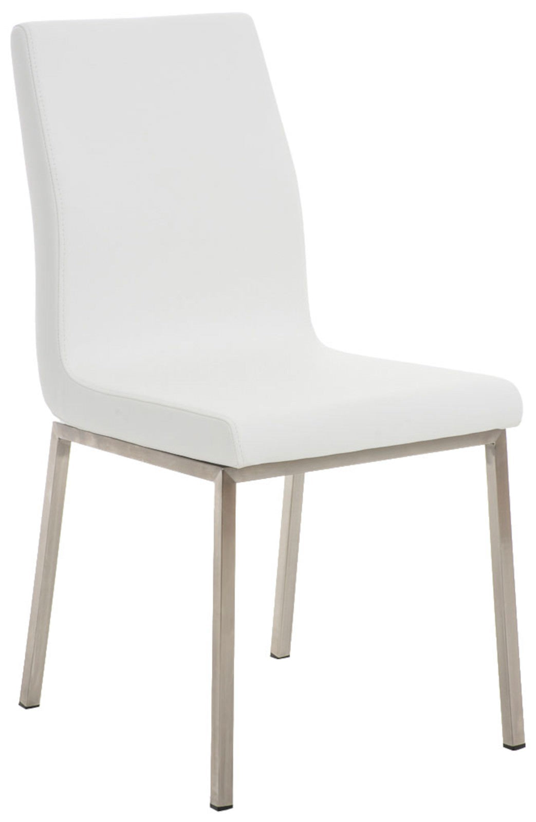 Set van 2 eetkamerstoelen Colmar - Kunstlkeer wit weiß