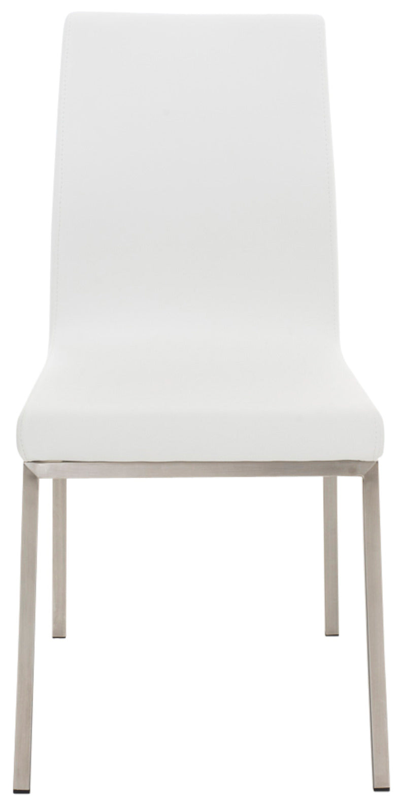 Set van 2 eetkamerstoelen Colmar - Kunstlkeer wit weiß