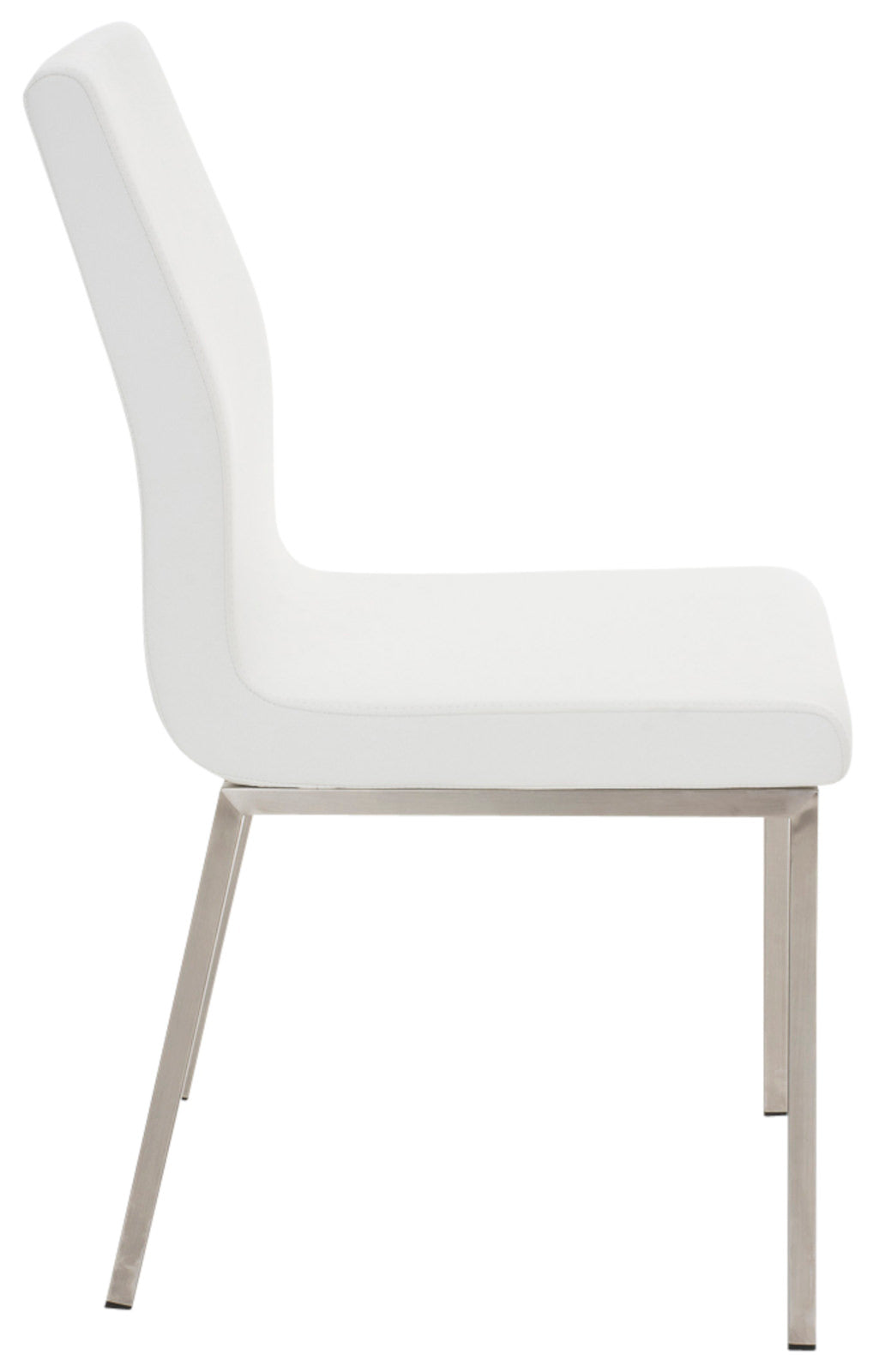 Set van 2 eetkamerstoelen Colmar - Kunstlkeer wit weiß