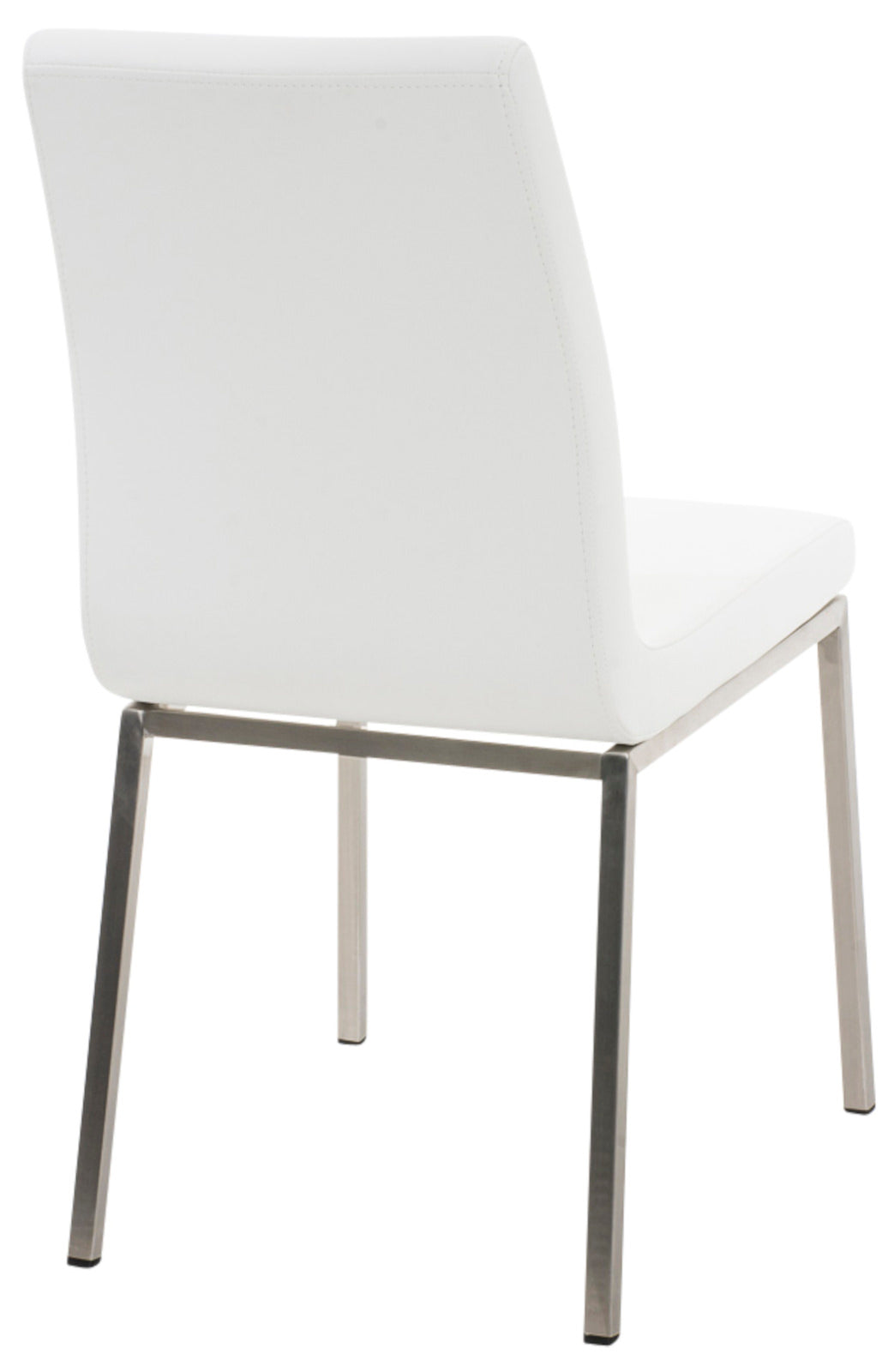 Set van 2 eetkamerstoelen Colmar - Kunstlkeer wit weiß