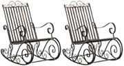 Set van 2 schommelstoelen Smilla bronzen bronze