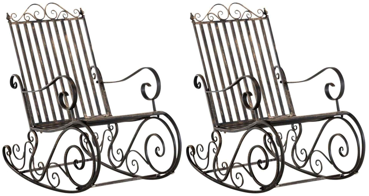 Set van 2 schommelstoelen Smilla bronzen bronze