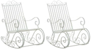 Set van 2 schommelstoelen Smilla wit weiß