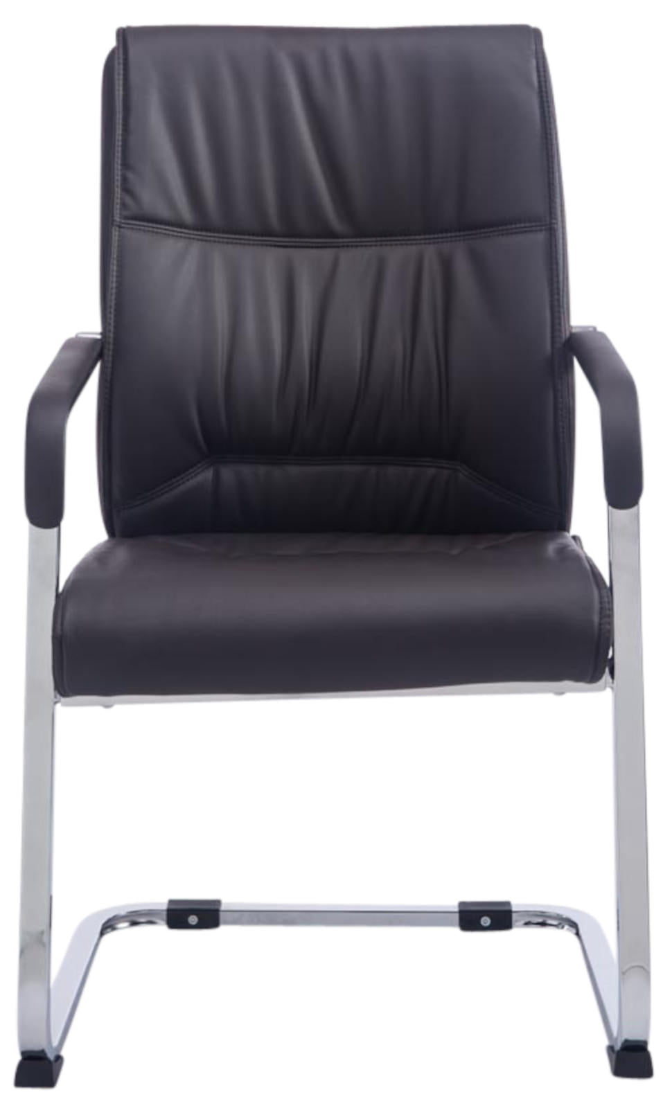 Set van 2 Eetkamerstoelen XXL Anubis Kunstleer bruin braun