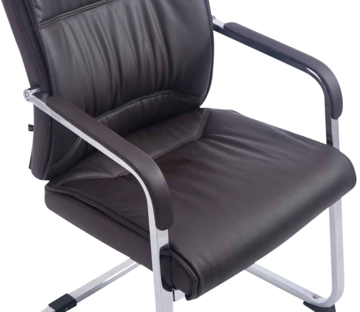Set van 2 Eetkamerstoelen XXL Anubis Kunstleer bruin braun