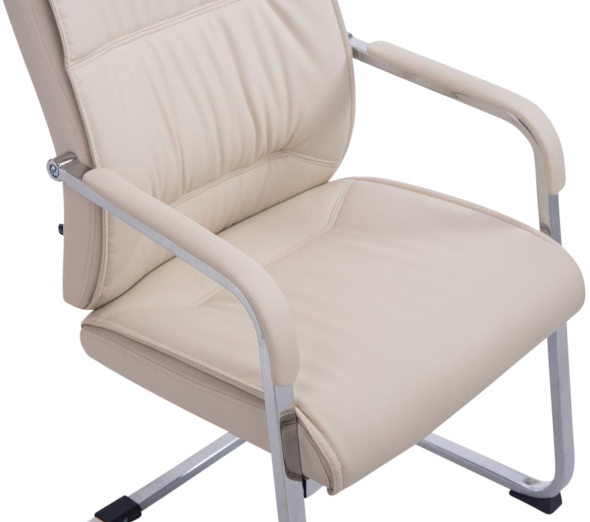 Set van 2 Eetkamerstoelen XXL Anubis Kunstleer creme creme
