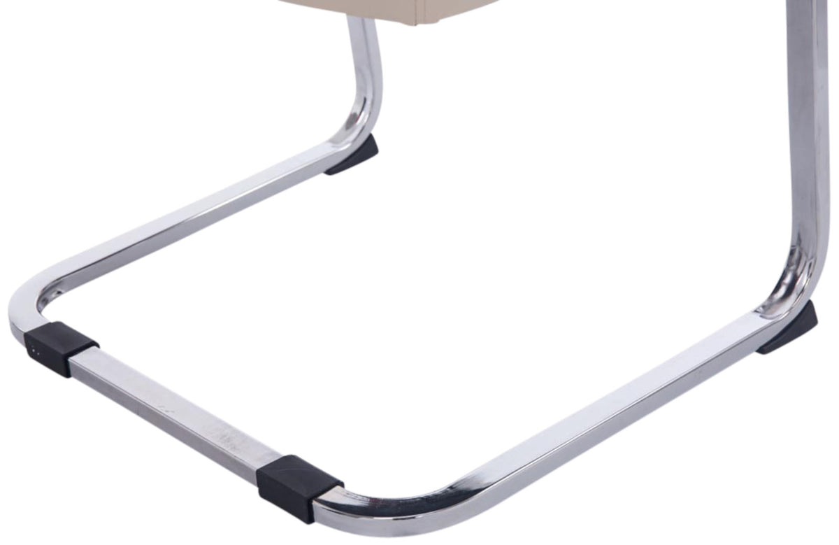 Set van 2 Eetkamerstoelen XXL Anubis Kunstleer creme creme