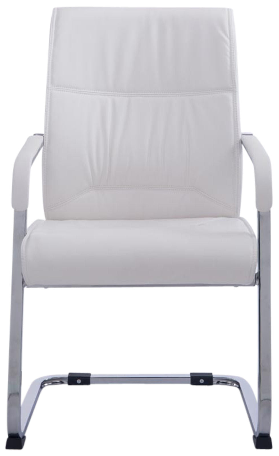 Set van 2 Eetkamerstoelen XXL Anubis Kunstleer wit weiß