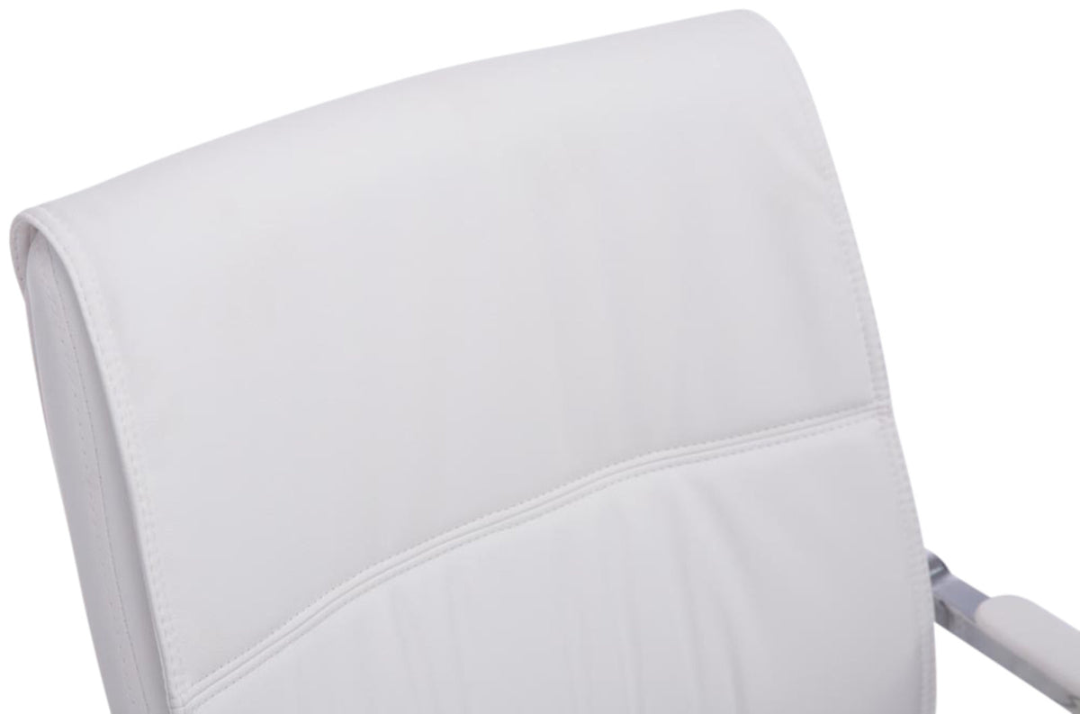 Set van 2 Eetkamerstoelen XXL Anubis Kunstleer wit weiß
