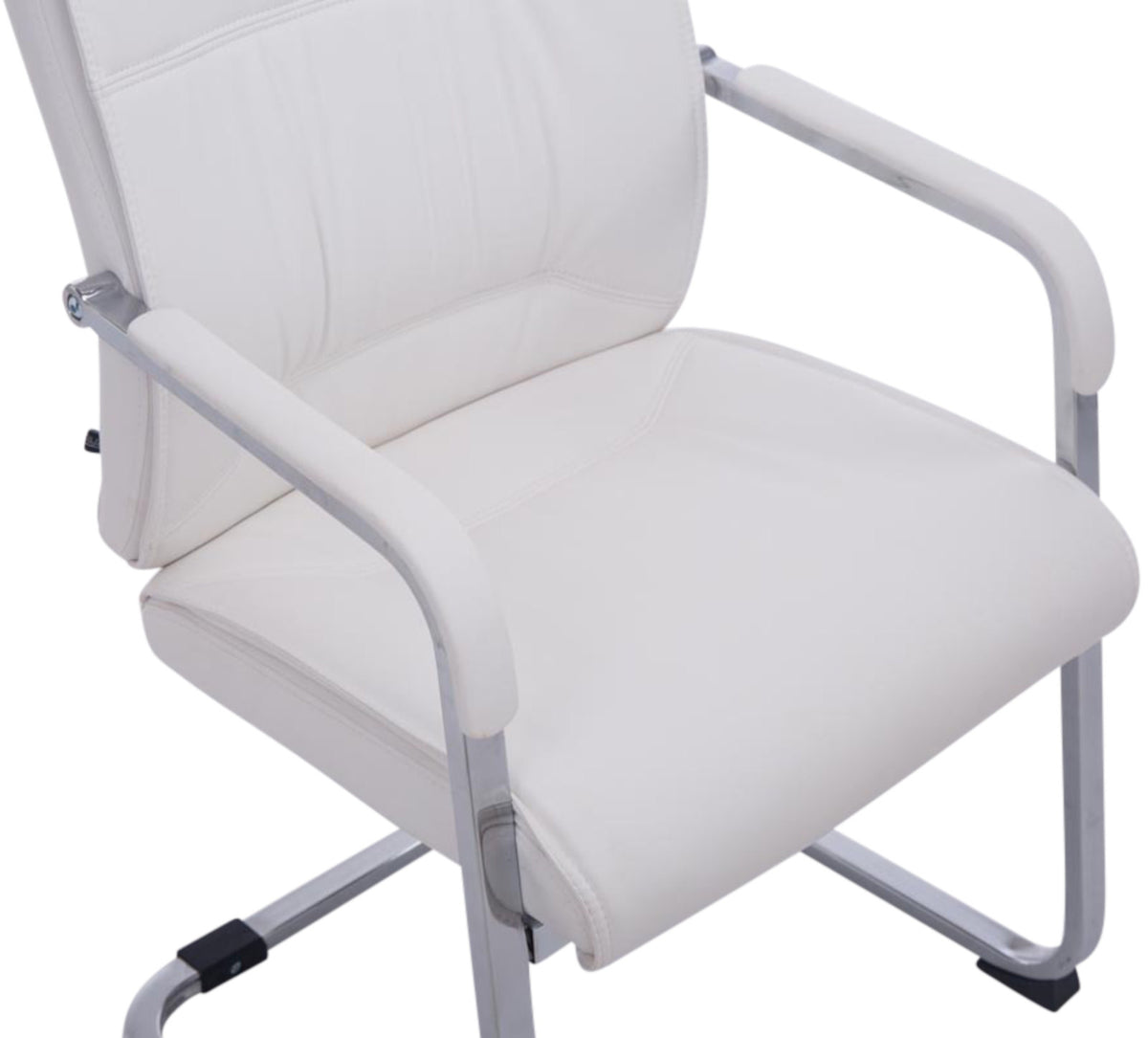 Set van 2 Eetkamerstoelen XXL Anubis Kunstleer wit weiß