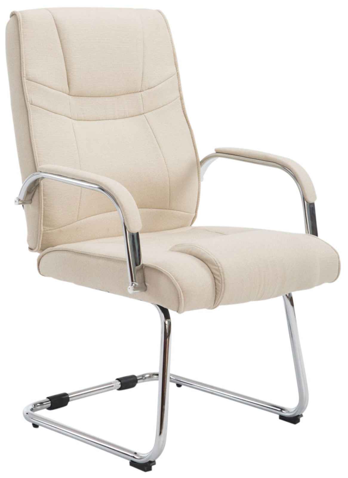 Set van 2 Eetkamerstoelen Attila Stof creme creme
