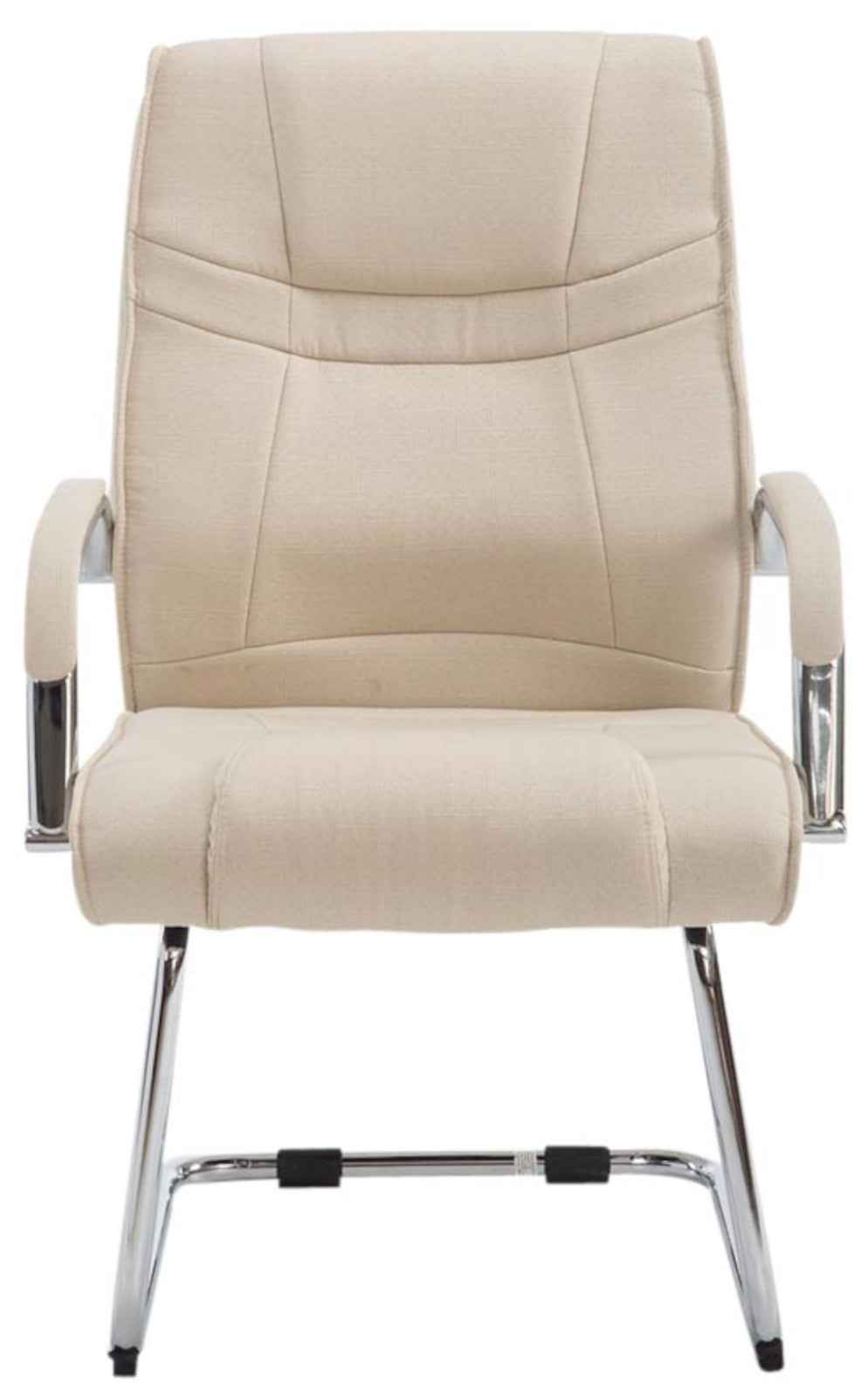 Set van 2 Eetkamerstoelen Attila Stof creme creme