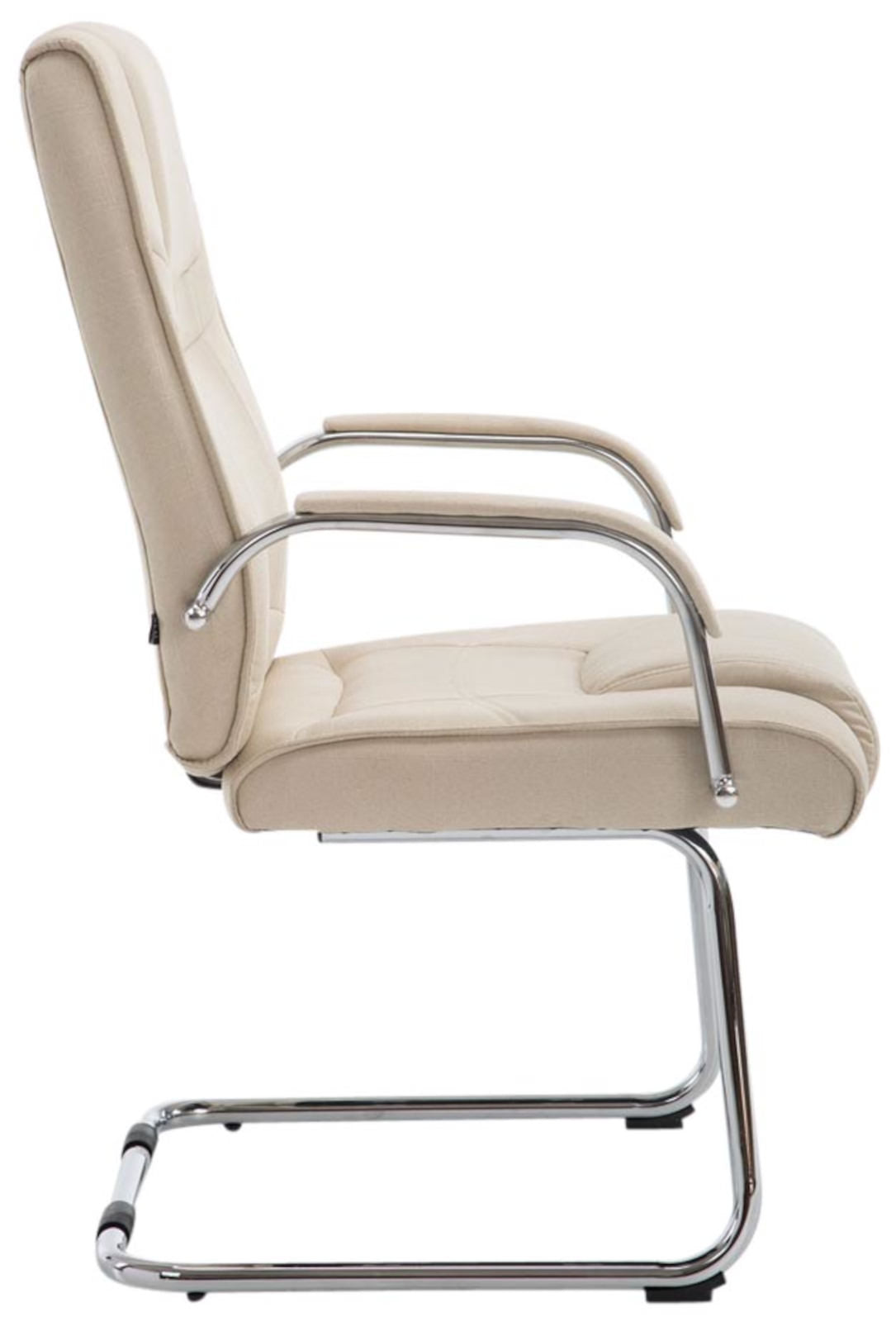 Set van 2 Eetkamerstoelen Attila Stof creme creme