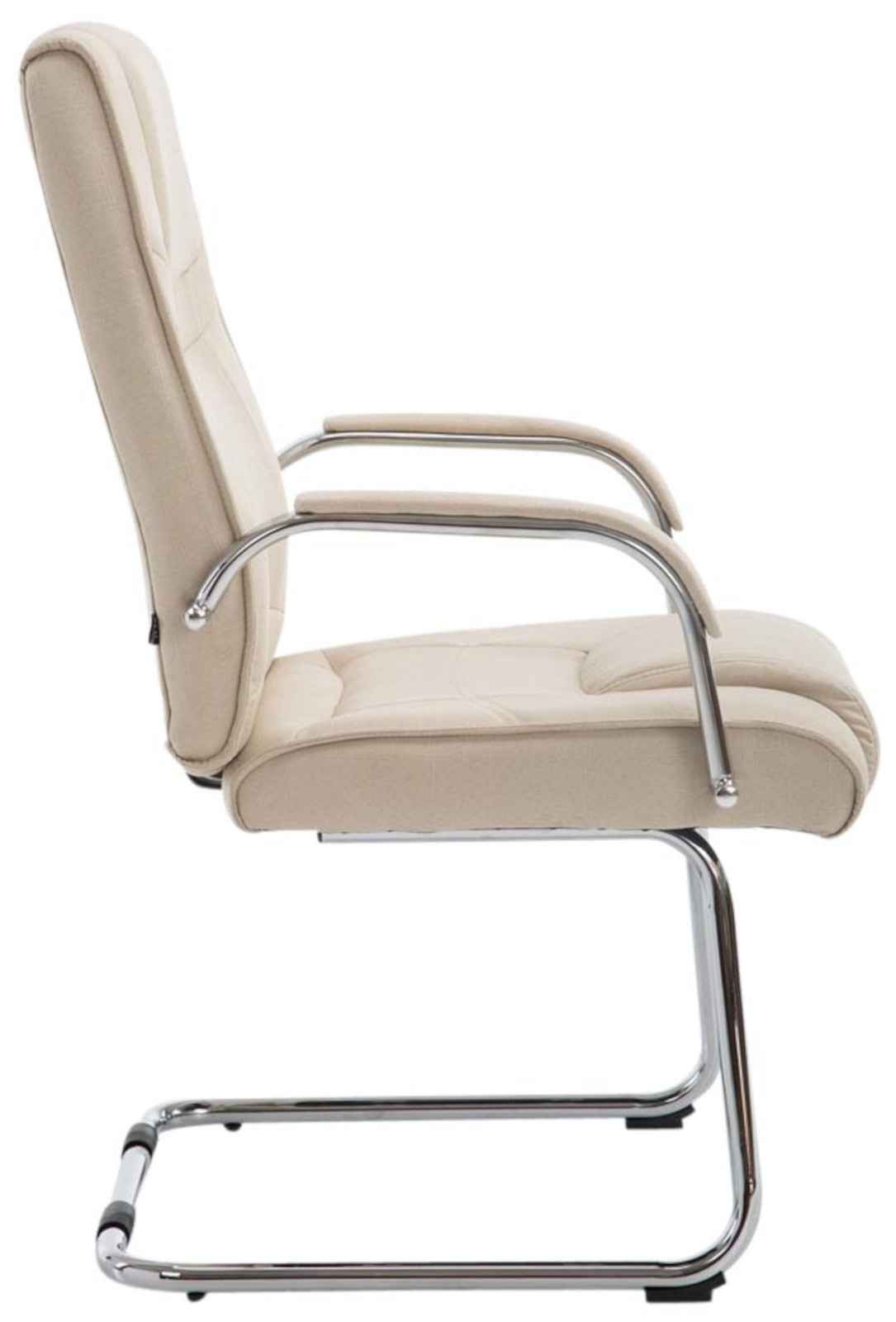 Set van 2 Eetkamerstoelen Attila Stof creme creme
