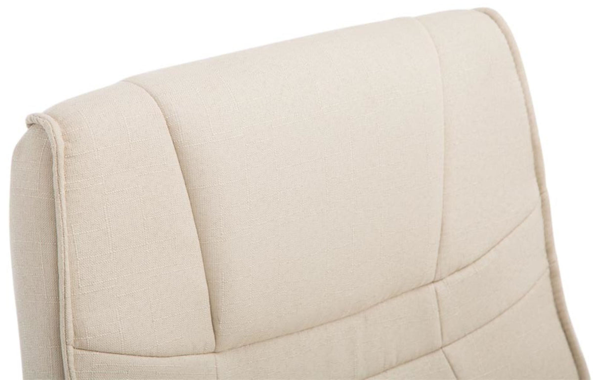 Set van 2 Eetkamerstoelen Attila Stof creme creme