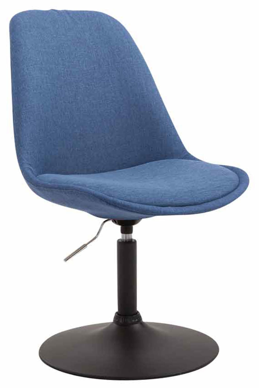 Set van 4 Eetkamerstoelen Maverick Stof blauw,zwart blau
