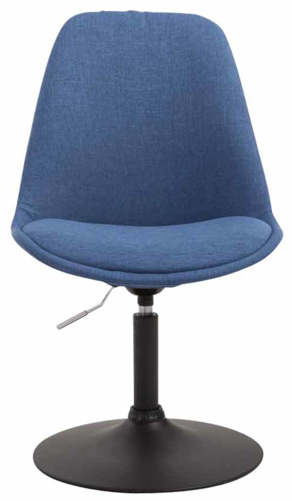 Set van 4 Eetkamerstoelen Maverick Stof blauw,zwart blau