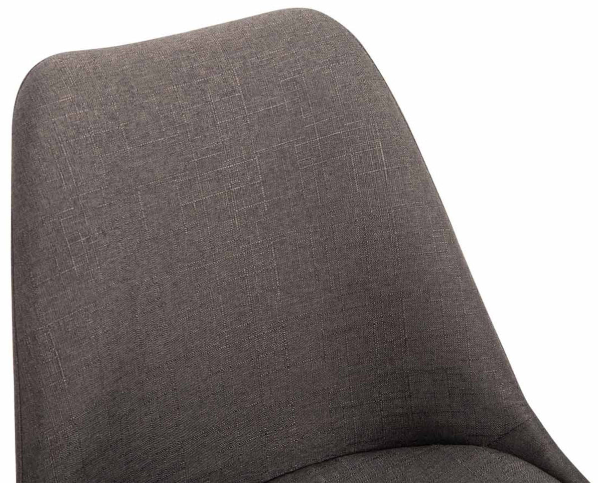 Set van 4 Eetkamerstoelen Maverick Stof donkergrijs,zwart dunkelgrau