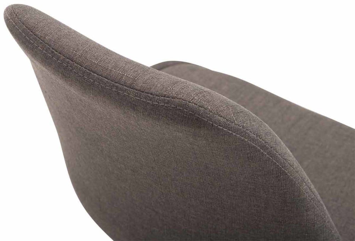 Set van 4 Eetkamerstoelen Maverick Stof donkergrijs,zwart dunkelgrau