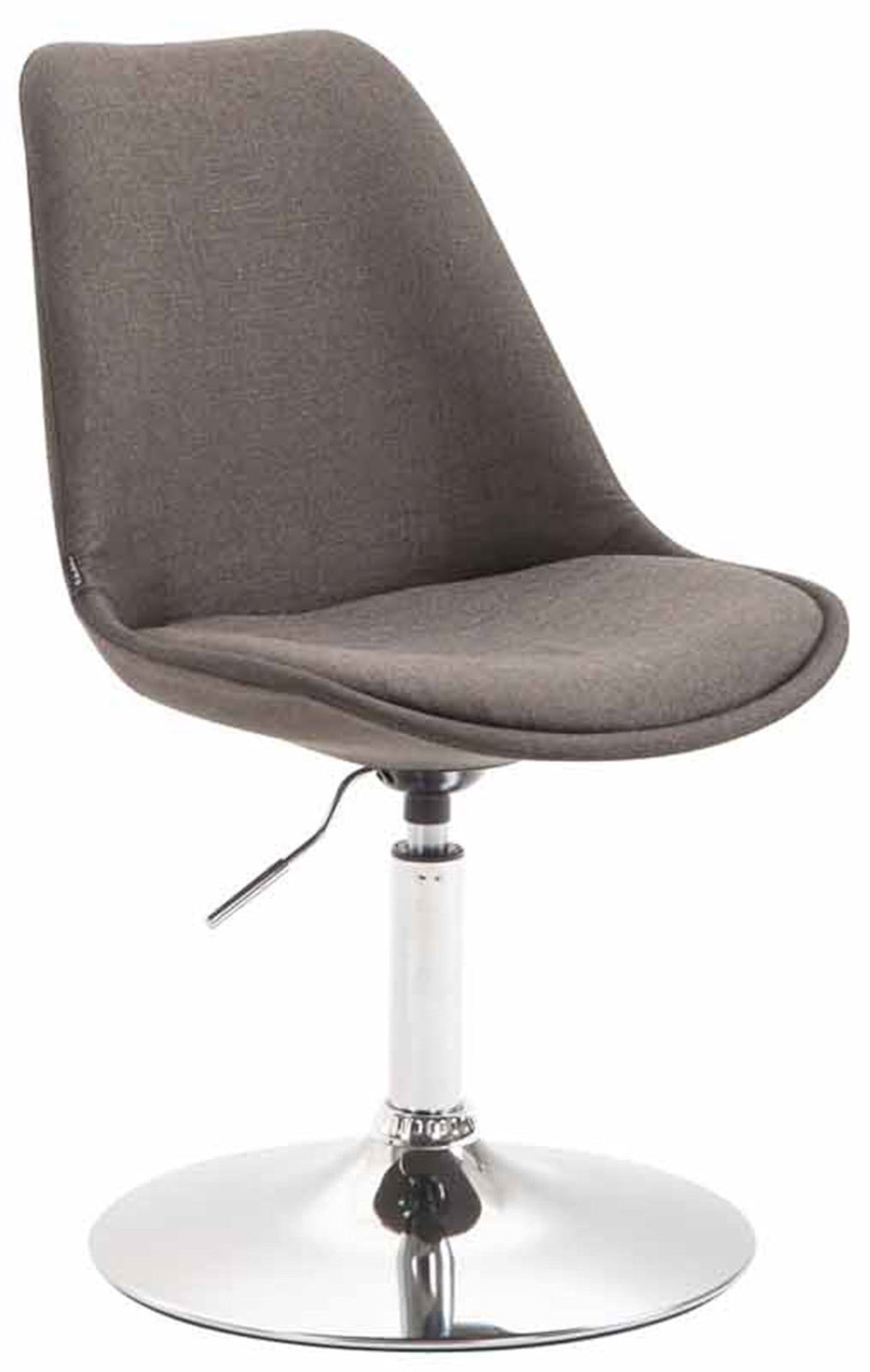 Set van 4 Eetkamerstoelen Maverick Stof donkergrijs,chroom dunkelgrau