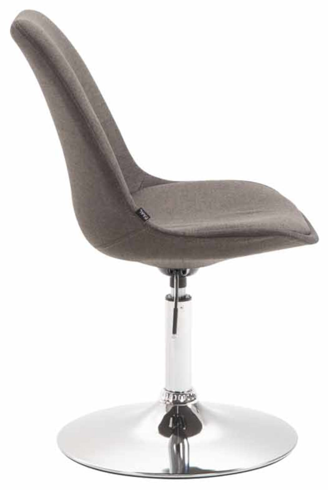 Set van 4 Eetkamerstoelen Maverick Stof donkergrijs,chroom dunkelgrau