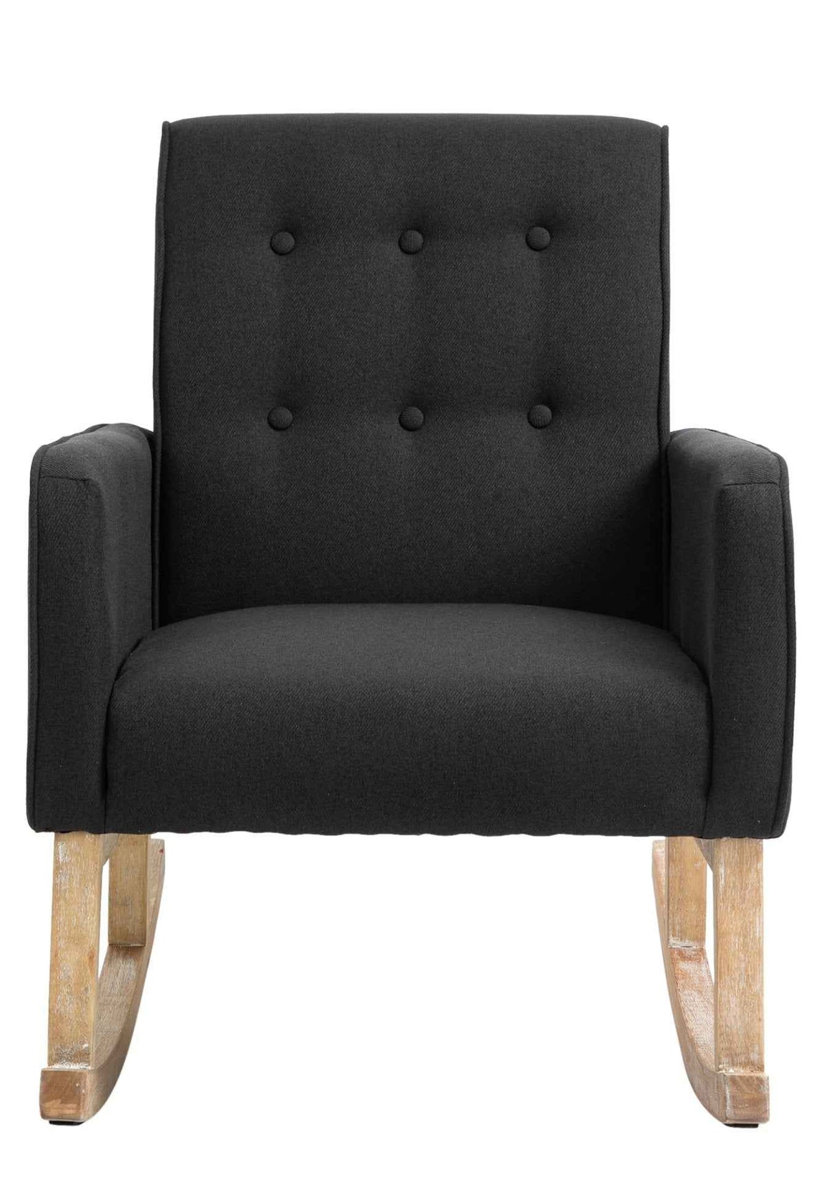 Schommelstoel Dream Stof zwart schwarz