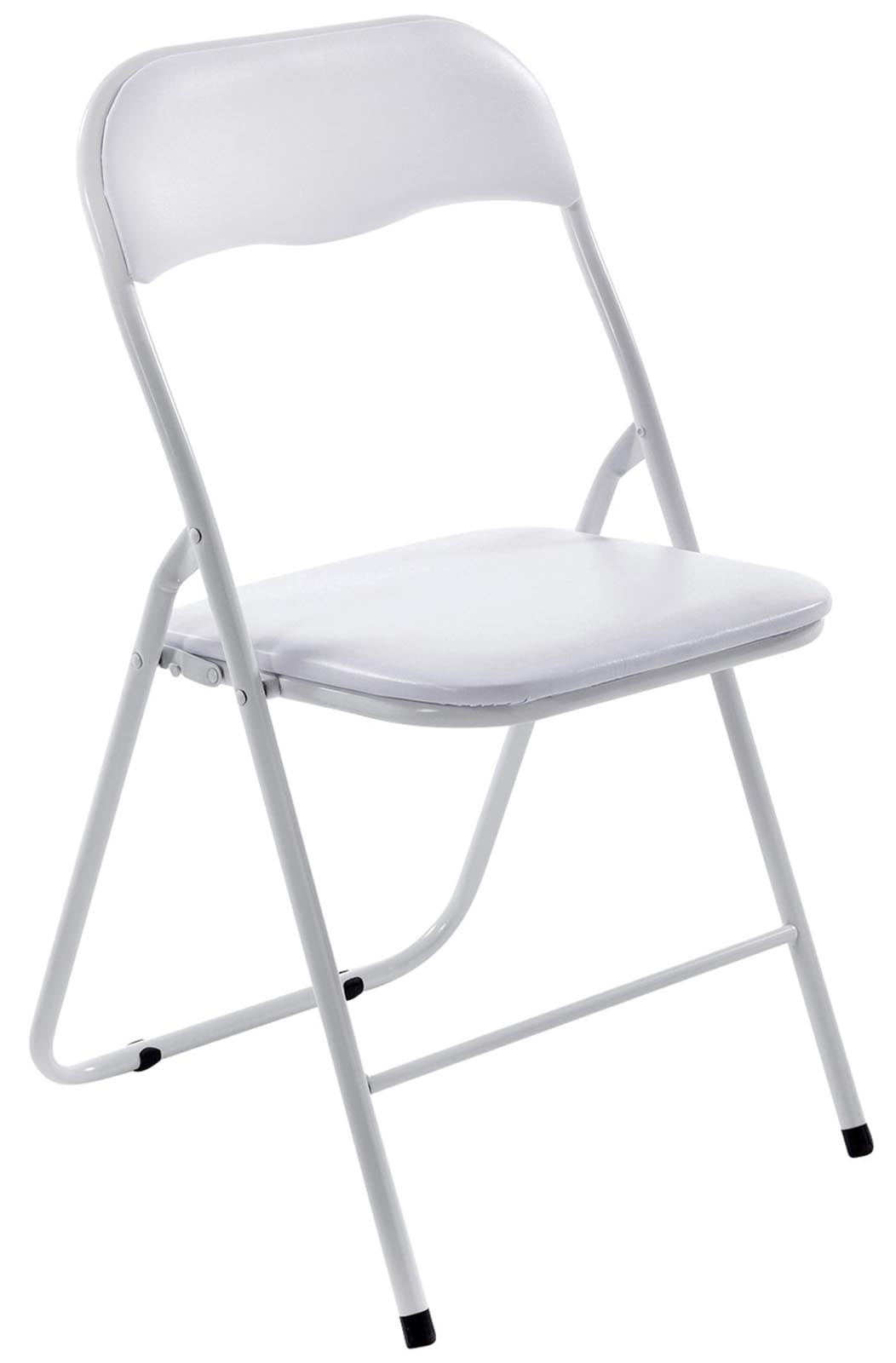 Set van 4 klapstoelen Felix wit/wit weiß/weiß